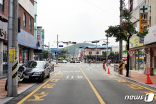 영동읍 중앙사거리 ‘회전교차로’ 설치…8월 말 완료