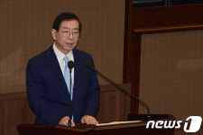 시정연설하는 박원순 서울시장 