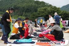 빨래 너는 영부인