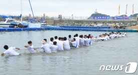 속초 장사항 오징어맨손잡기 축제, 줄다리기 대결