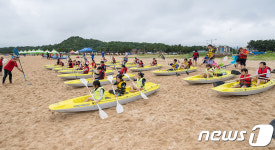 해양레저스포츠 캠프 참여한 청소년들