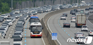 영동고속도로 버스전용차선 시범운영