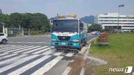 창원시, 9월까지 창원대로·광장 노면살수 실시