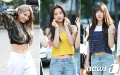 샤넌-솔빈-유주, 뭐니뭐니해도 폭염엔 배꼽티~