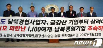 남북경협기업인-금강산기업인, 합동기자회견