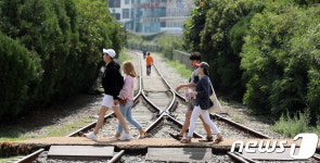 동해남부선 철길 걸으며