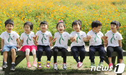 태화강 코스모스단지에서 동요부르기