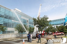 JDC, 제주첨단과학기술단지 합동소방훈련 실시