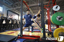 진천 국가대표 선수촌에 입촌한 선수들