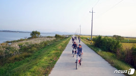 당진 삽교호 관광지 황금들녘 자전거길로 각광