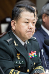 [국감] 굳은 표정의 김병주 한미연합사 부사령관