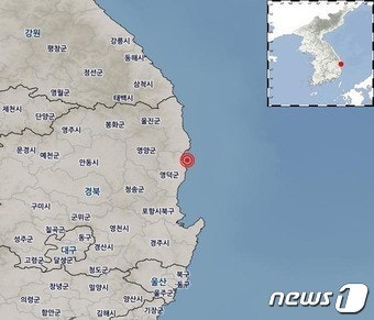 영덕서 규모 2.6 지진 발생…