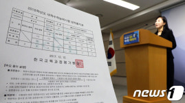 수능 채점결과 발표하는 한국교육과정평가원