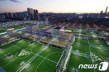 아이파크몰, 한강이 내려다보이는 아름다운 풋살경기장