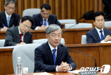질의에 답하는 최재형 감사원장 후보자