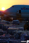 화물 운송으로 분주한 인천공항 화물청사