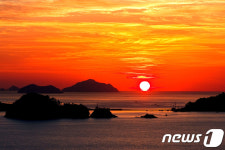 한려해상 달아공원 일몰