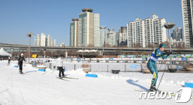 서울 도심에서 열린 크로스컨트리대회