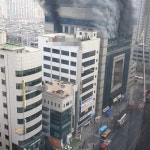 안재욱, 울산 뉴코아아울렛 화재 영상 공개 빨리 진압되길