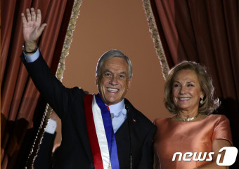 '억만장자 대통령' 피녜라, 두번째 칠레 대통령 취임