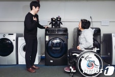 음성인식돼 사용이 편한 삼성 플렉스워시 세탁기