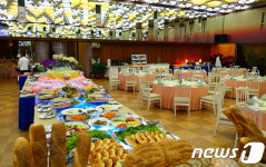 평양 고려호텔 식당