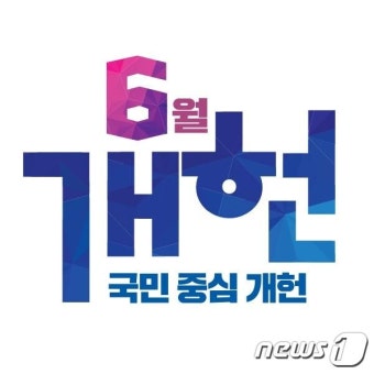 與 '국민투표법 개정·6월 동시 개헌' SNS 캠페인 돌입