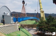 보은공설운동장~스포츠파크 보행자 육교 내달 완공
