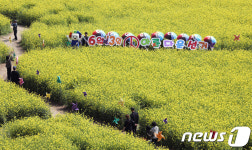 대저생태공원에서 아름다운 선거 캠페인