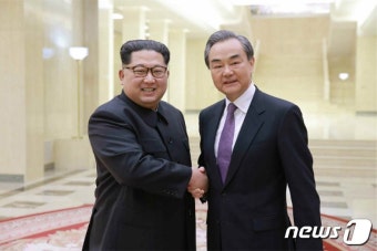 北 매체, 김정은-왕이 '한반도 정세 의견 교환' 보도