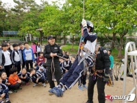 울산해양경찰서, 동백초등학교 수상안전 체험교실