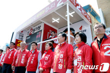 지지 호소하는 자유한국당 경북 안동 후보들 