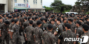 민통선 내의 사전투표 풍경