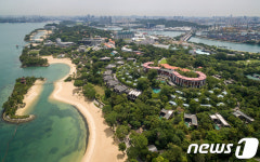 싱가포르 센토사섬 카펠라호텔의 아름다운 풍경