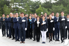 더불어민주당 울산시당 현충탑 참배