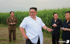 김정은 방중 후 첫 행보는 중국접경 평북 신도군 시찰