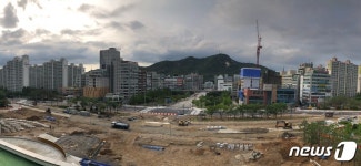 다섯달째 공사판 경기도 북부청사 앞 우회도로 안전 허술