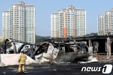 인천 합성수지 제조업체 화재현장