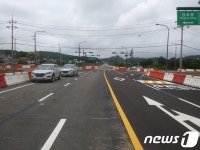 파주시, 시도1호선 교하삼거리~교하정 1.2km 임시개통