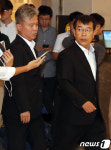 노회찬 의원 빈소 찾은 김종대-김영훈