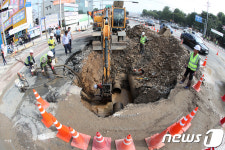 대구 평리네거리 싱크홀 현장