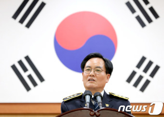인사말하는 허경렬 경기남부지방경찰청장