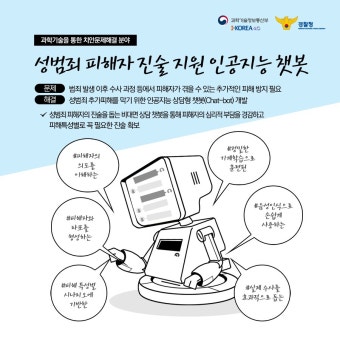 정부, 성범죄 피해자 돕는 상담챗봇 개발한다