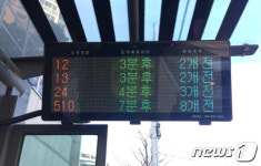 인천시, 노후 버스정보안내기 교체로 정보 오류 줄인다