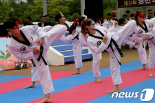 태권도 댄스...영천 아리랑 태무시범단