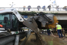 물폭탄 쏟아진 대구 신천동로