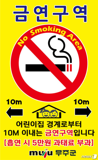 무주군, 도시공원·어린이집 22곳 '금연구역' 지정