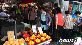 북적이는 대전 역전시장