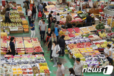 추석 대목 맞은 청과물 시장