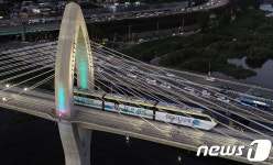 대구도시철도 3호선, 팔달교 위에 멈춰